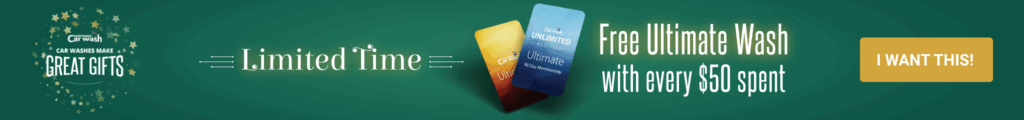 Free Ultimate Wash with every $50 spent